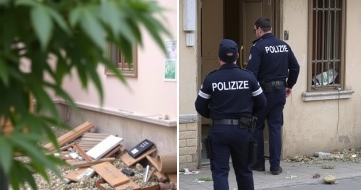 "Polizia di Catania sequestra 12 chili di marijuana in un edificio abbandonato dopo segnalazione"