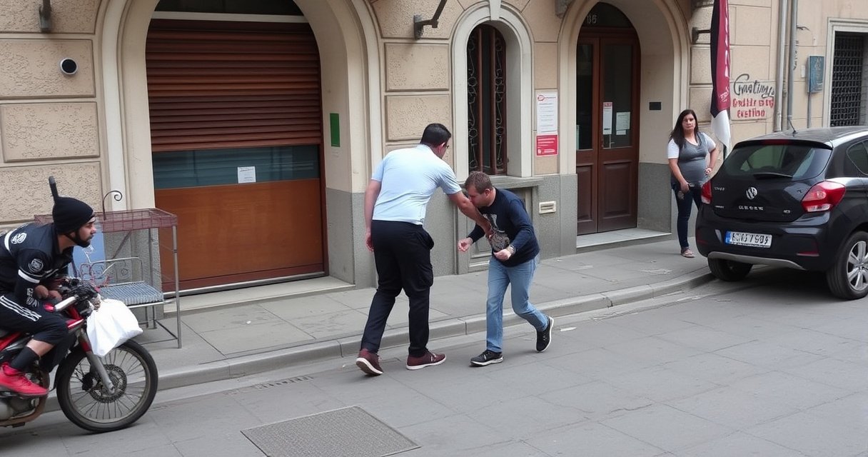 "Immagine di un appello della madre di un disabile aggredito da una baby gang a Galatina, con la risposta del sindaco Sangiorgi."