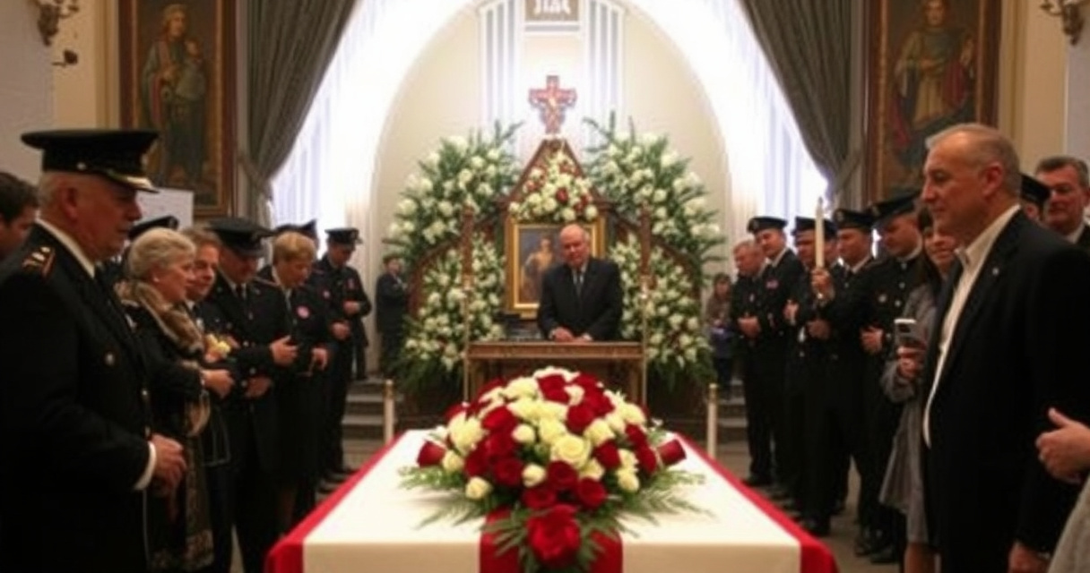 ALT: "Funerale di Carmine Parlato, la moglie chiede giustizia per l'incidente della funivia"