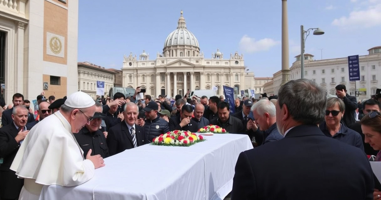 "Funerali di Papa Francesco: dettagli sulla cerimonia, date e piano di sicurezza a Roma."