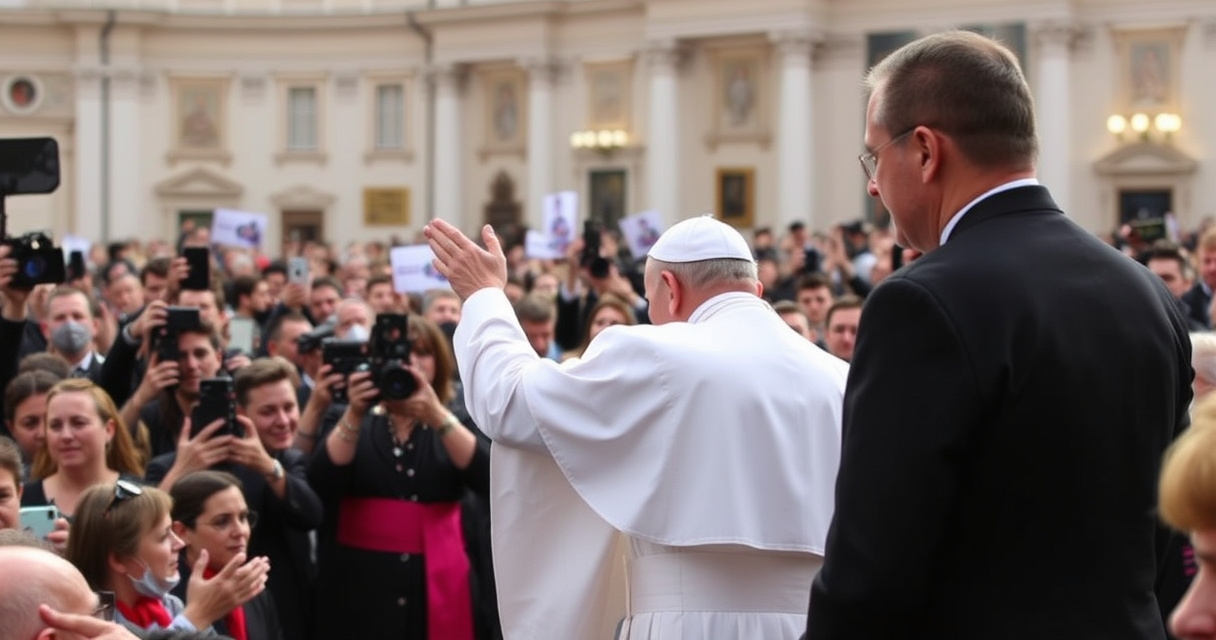 "Funerali di Papa Francesco: migliaia di fedeli in Piazza San Pietro rendono omaggio a Bergoglio."