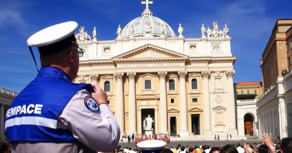 "Chiusura di Piazza San Pietro per i funerali di Papa Francesco, avviso della Protezione Civile."