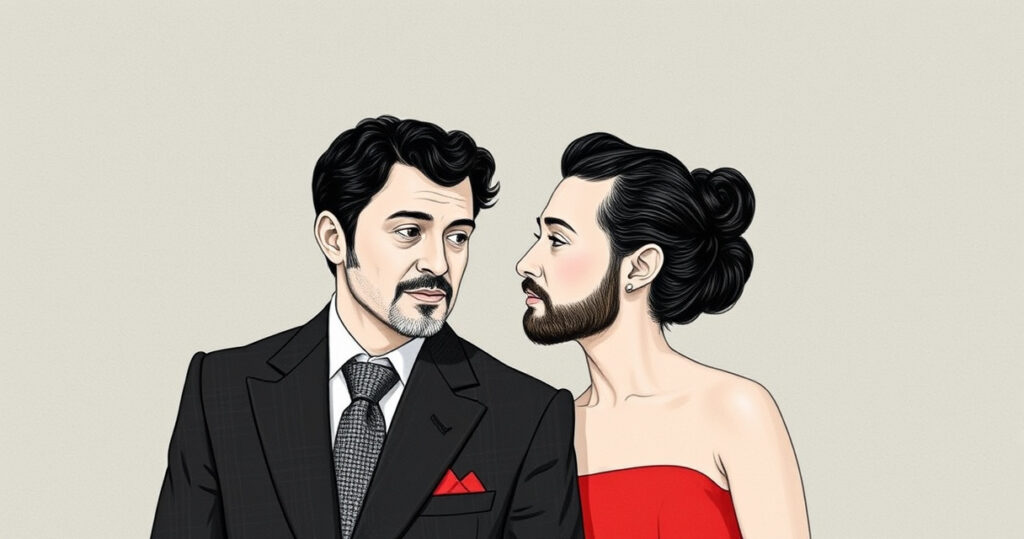 "Immagine di Lulù Selassiè e Manuel Bortuzzo, protagonisti di un amore controverso tra accuse di molestie e gossip."