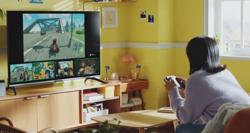 "Immagine della Nintendo Switch 2 con specifiche, data di lancio e prezzi ufficiali."