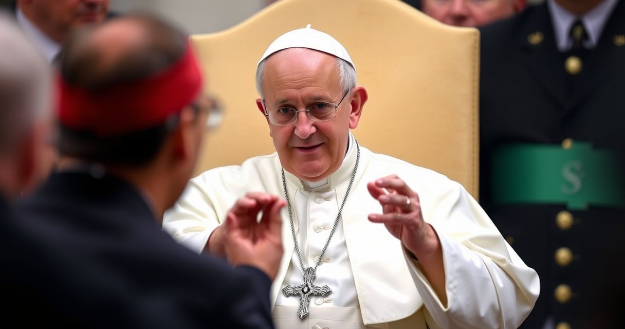 "Papa Francesco scrive lettere che potrebbero escludere Becciu dal Conclave, futuro incerto per il cardinale."