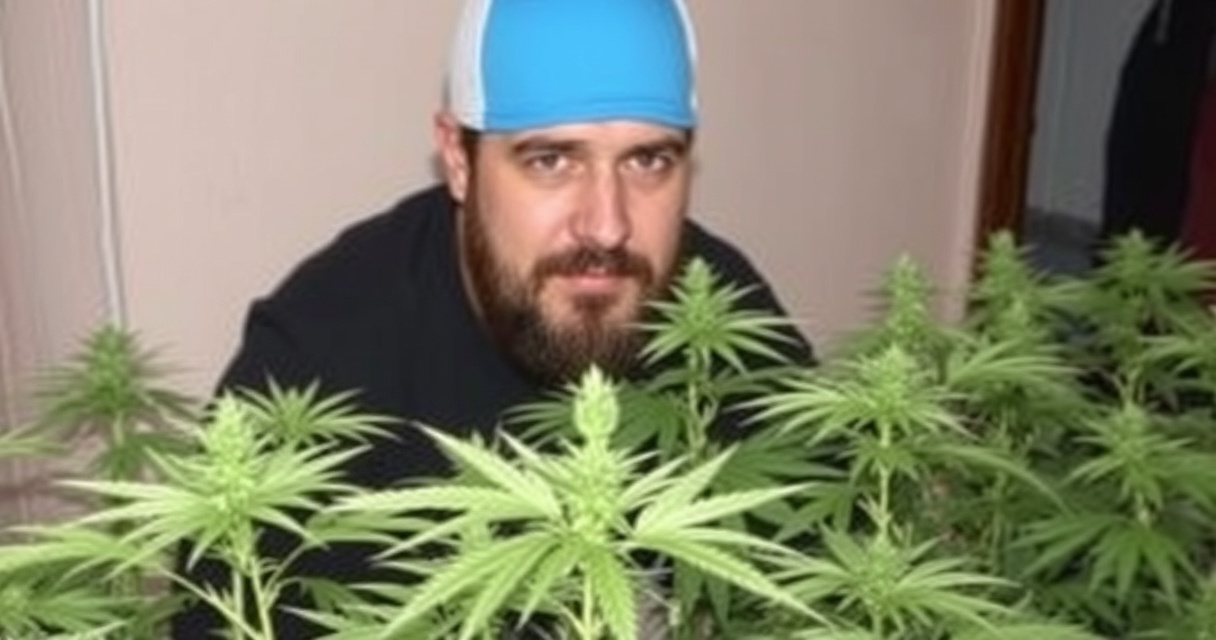 "Arresto a Catania: 37enne scoperto con serra di marijuana in casa."