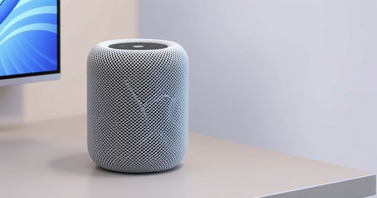 "Nuovo HomePod Apple con schermo e funzioni avanzate per la smart home"
