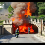 "Assalto a portavalori tra Bitonto e Terlizzi: malviventi fuggono dopo incendio di veicoli."