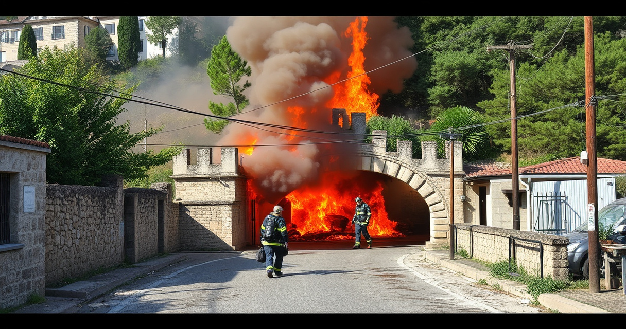 "Assalto a portavalori tra Bitonto e Terlizzi: malviventi fuggono dopo incendio di veicoli."