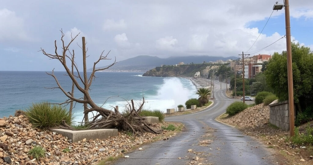 ALT: "Ciclone a Stromboli, Sicilia: strade allagate e fango che invade abitazioni dopo il disastro naturale."