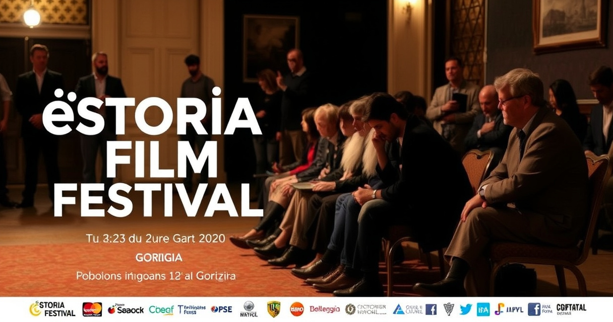 "Locandina della V edizione dell'èStoria Film Festival a Gorizia, dal 26 maggio, con eventi imperdibili."