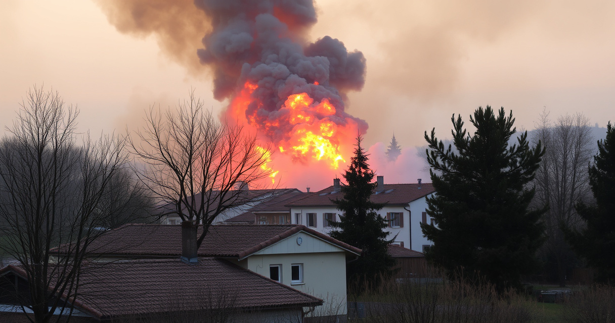 "Incendio al Cis di Nola con fumi tossici visibili, si consiglia di chiudere le finestre per sicurezza."