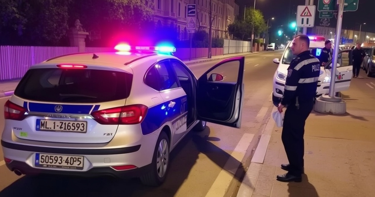 "Arresto notturno a Pescara: 26enne fermato alla guida di un'auto rubata con targa alterata."