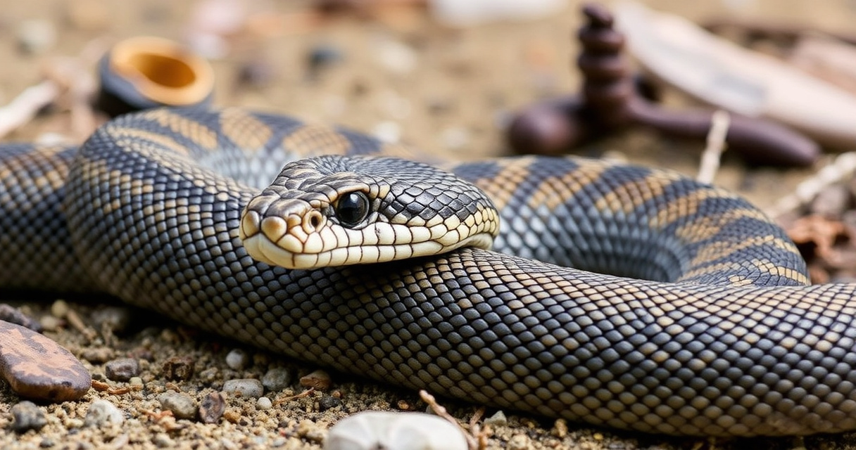 ALT: "Vipera della sabbia con corna, simbolo di pericolo e veleno, esploriamo il significato di 'vipera cornuta'."