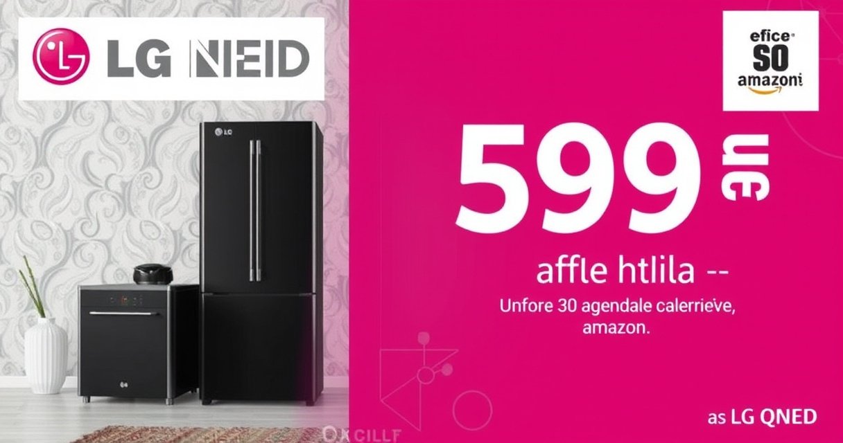 "TV LG QNED 50 pollici in offerta su Amazon con sconto del 40%, prezzo 599 euro."