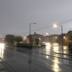 "Maltempo a Forlì: strade allagate e blackout dopo 70 mm di pioggia in mezz'ora."