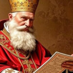 "Papa Leone XIV, Prevost, primo pontefice a leggere un discorso scritto ai fedeli durante un'udienza."