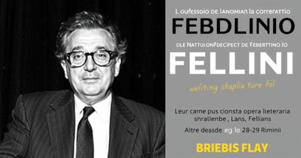 "Convegno a Rimini su Federico Fellini: esplorazione della sua opera letteraria e cinematografica."
