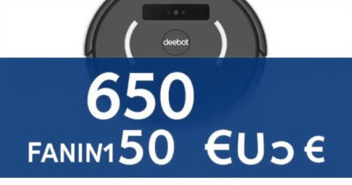 "Robot aspirapolvere Ecovacs Deebot X1 Omni in offerta, risparmia fino a 650 euro."