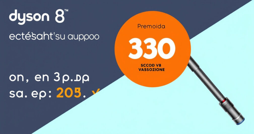"Dyson V8 Absolute in promozione su Amazon con sconto del 30% nel 2025"