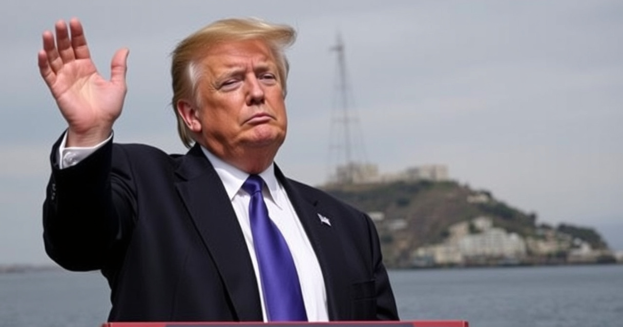 "Trump annuncia dazi del 100% sui film esteri e riapertura di Alcatraz, un cambiamento controverso nella politica culturale."