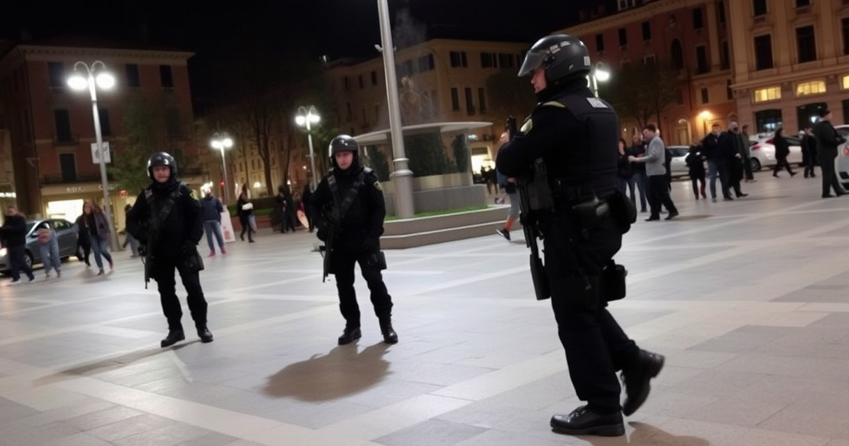 "Uomo armato di forbici ferisce tre persone a Bologna, intervento con taser in piazza dell'Unità."