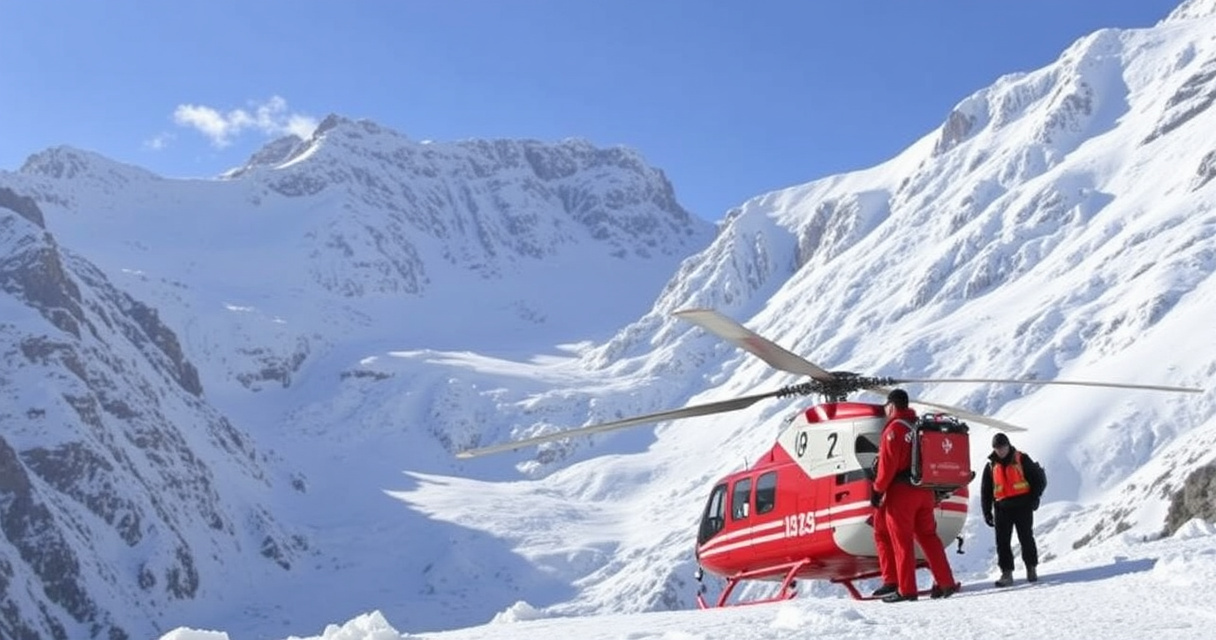 "Soccorso in corso dopo valanga sull'Eiger, Svizzera: operazioni per salvare le persone travolte."