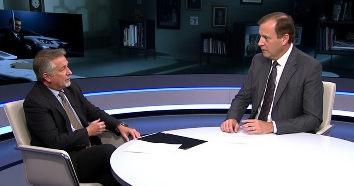 "Gianni Bruscagin discute il caso di Stefania Cappa, mostrando i suoi appunti durante un'intervista."