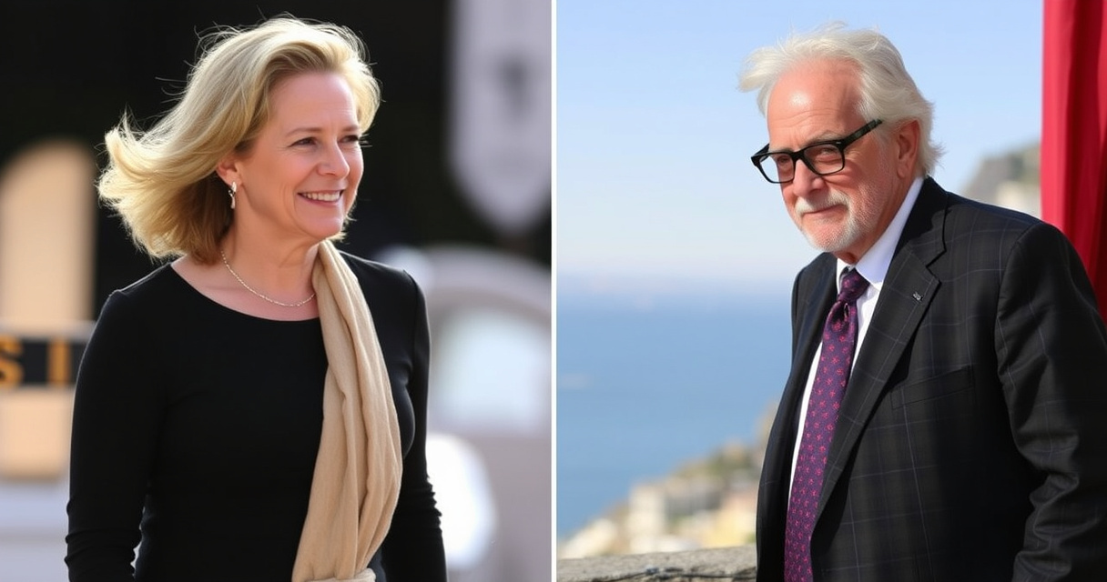 ALT: "Helen Hunt e Geoffrey Rush al Taormina Film Festival 2023, protagonisti della 71esima edizione"