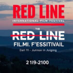 "Logo del Red Line International Film Festival 2023 a Montalcino, dal 11 al 15 giugno."