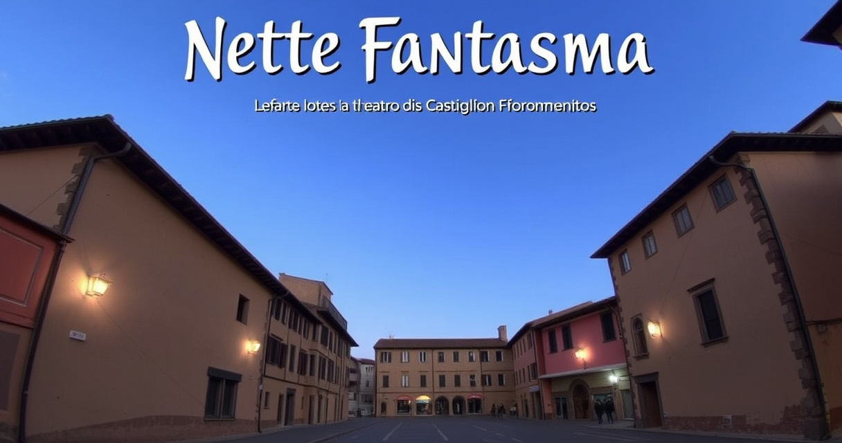 "Proiezione di 'Notte Fantasma' al Teatro Mario Spina di Castiglion Fiorentino"