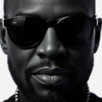 "Immagine di Timbaland con TaTa, la prima cantante creata con intelligenza artificiale, simbolo del nuovo A-Pop."