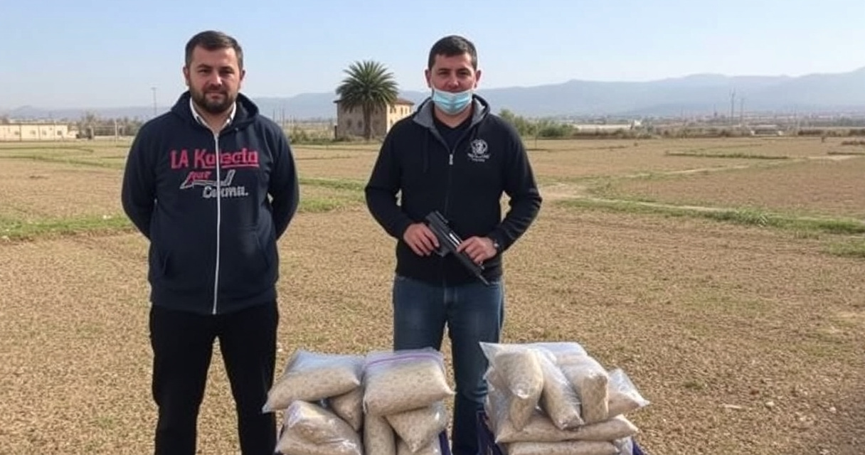 "Tre marocchini arrestati a Reggio Emilia con 66 kg di hashish e pistola clandestina sequestrata."