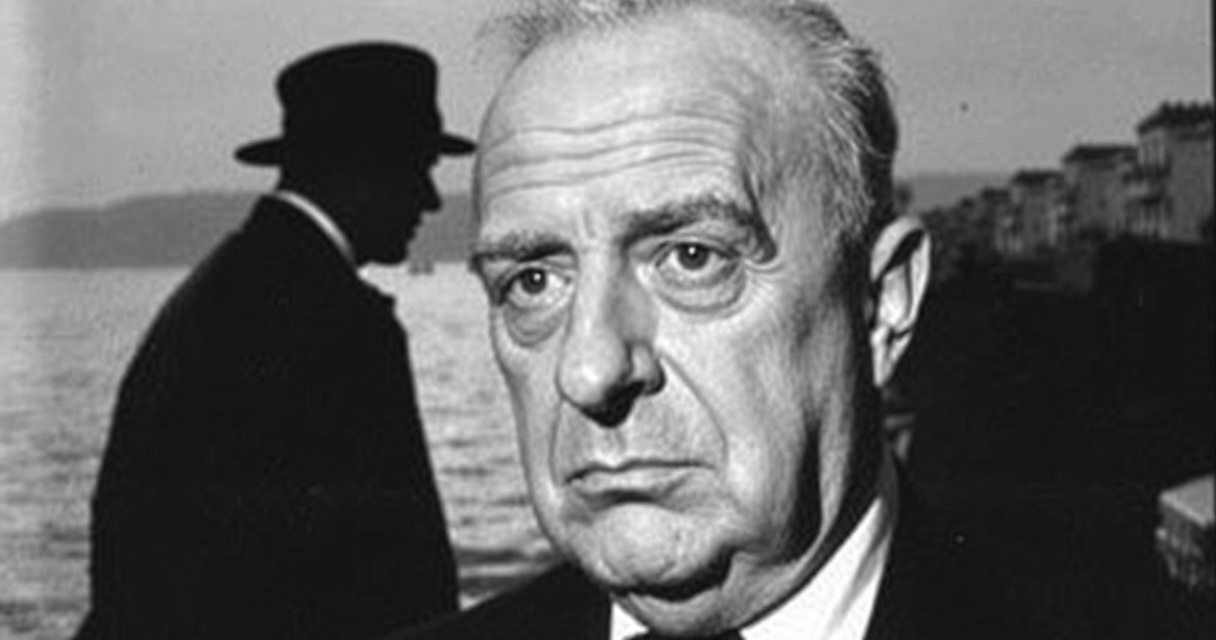 "Immagine di Alassio e Genova, luoghi iconici del primo film di Alfred Hitchcock, evocando mistero e inquietudine."