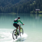 ALT: "Jova Bike Party ai Laghi di Fusine: evento sold out in 34 minuti, tra sole e pioggia."