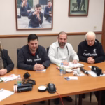 "Immagine dell'incontro sulla remigrazione a Grosseto, con CasaPound e VFS che presentano una proposta di legge."