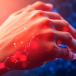 "Immagine di scienziati che sviluppano pelle artificiale innovativa in grado di percepire il tatto come gli esseri umani."