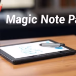 ALT: "XP-Pen Magic Note Pad: la scrittura digitale che simula l'esperienza della carta tradizionale."