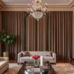 "Interno elegante della residenza di Milly Carlucci a Roma, un rifugio di stile e comfort."