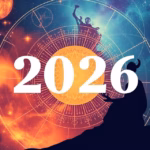 "Immagine dell'oroscopo karmico 2026 con le sfide e lezioni per ogni segno zodiacale."